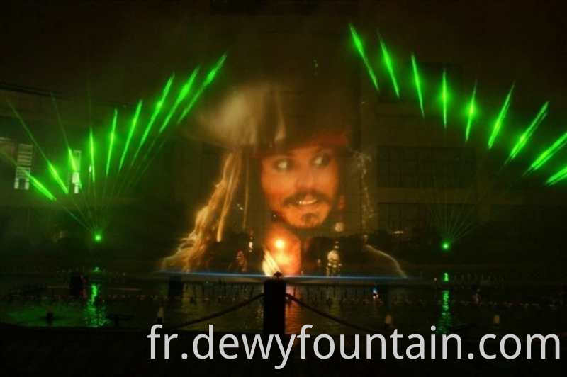 2020 Vente à vente chaude Écran de film Fountain Fountain Show Project choquant et magique